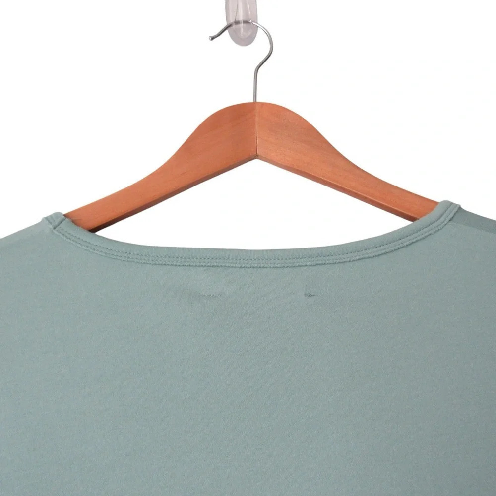 Beyond Threads Pima Cotton Pocket Tee Tunic Small Seaglass Green 3/4 Sleeve Peru - Picture 7 of 8